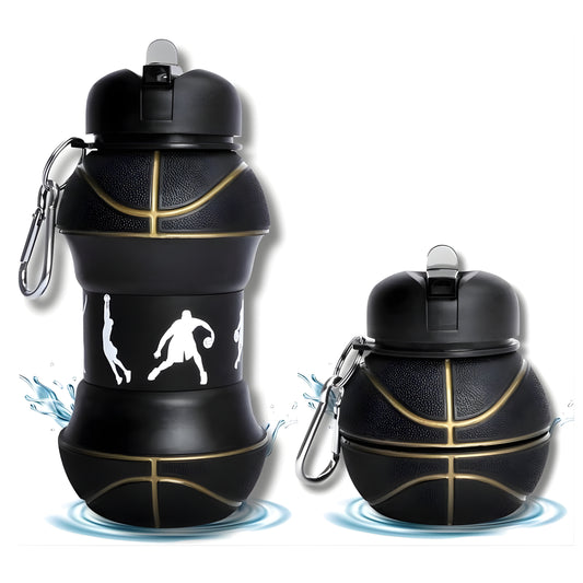 Black Ball Collapsible Water Bottle (600ml)