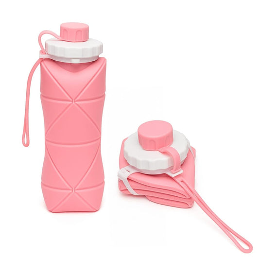 Foldable BPA-Free Silicone Water Bottle (600ml)
