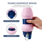 Soft Strawberry dotted silicone water Bottle (600ml)