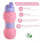Pineapple Dotted Water Bottle (600ml)