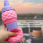 Pineapple Dotted Water Bottle (600ml)