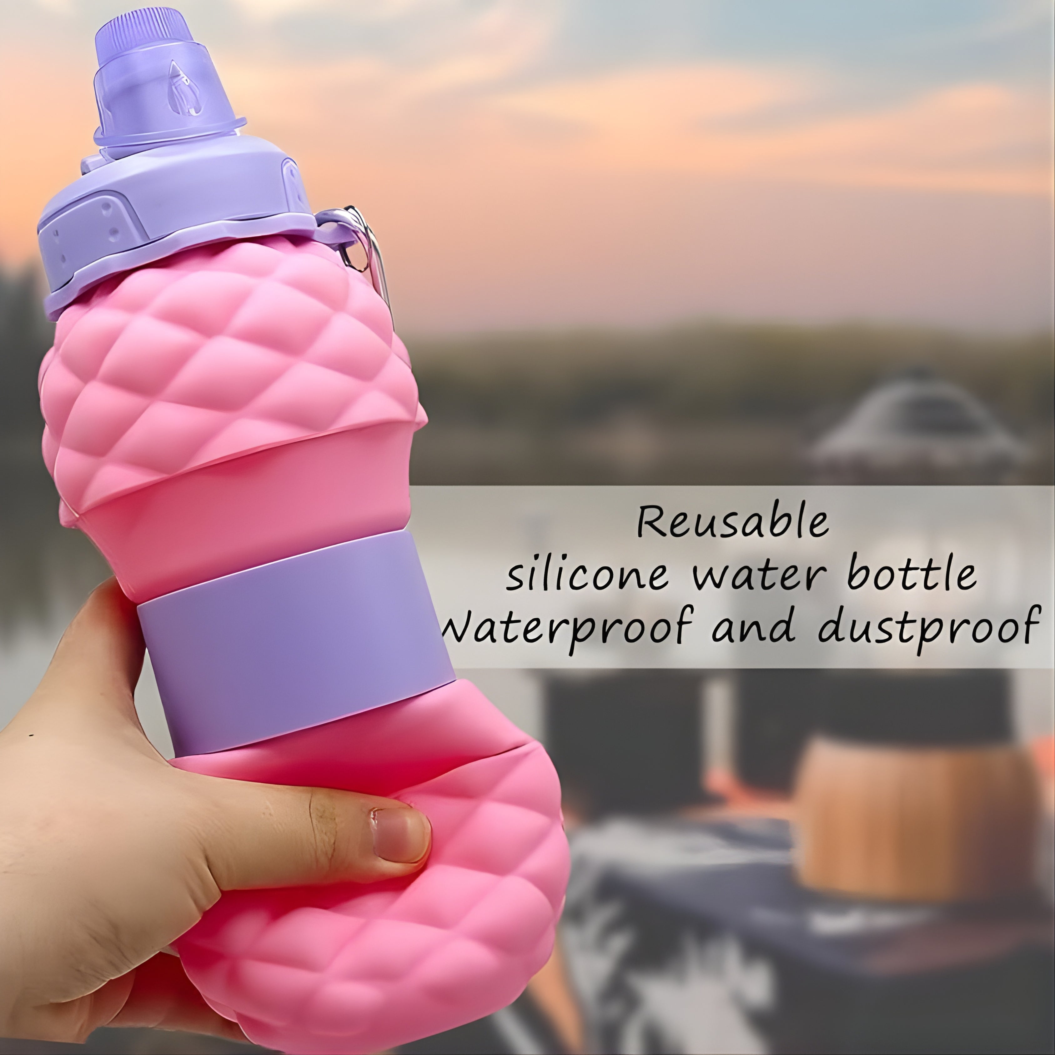 Pineapple Dotted Water Bottle (600ml)