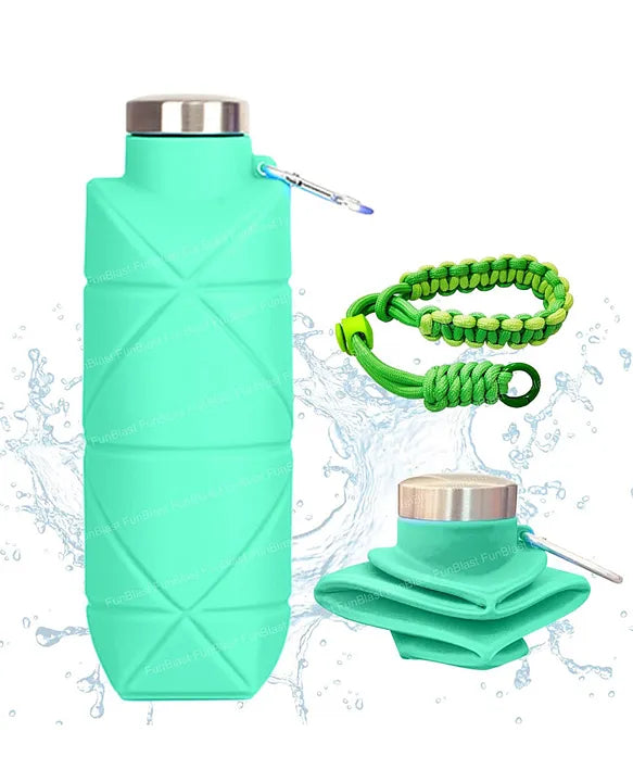 Foldable BPA-Free Silicone Water Bottle (600ml)
