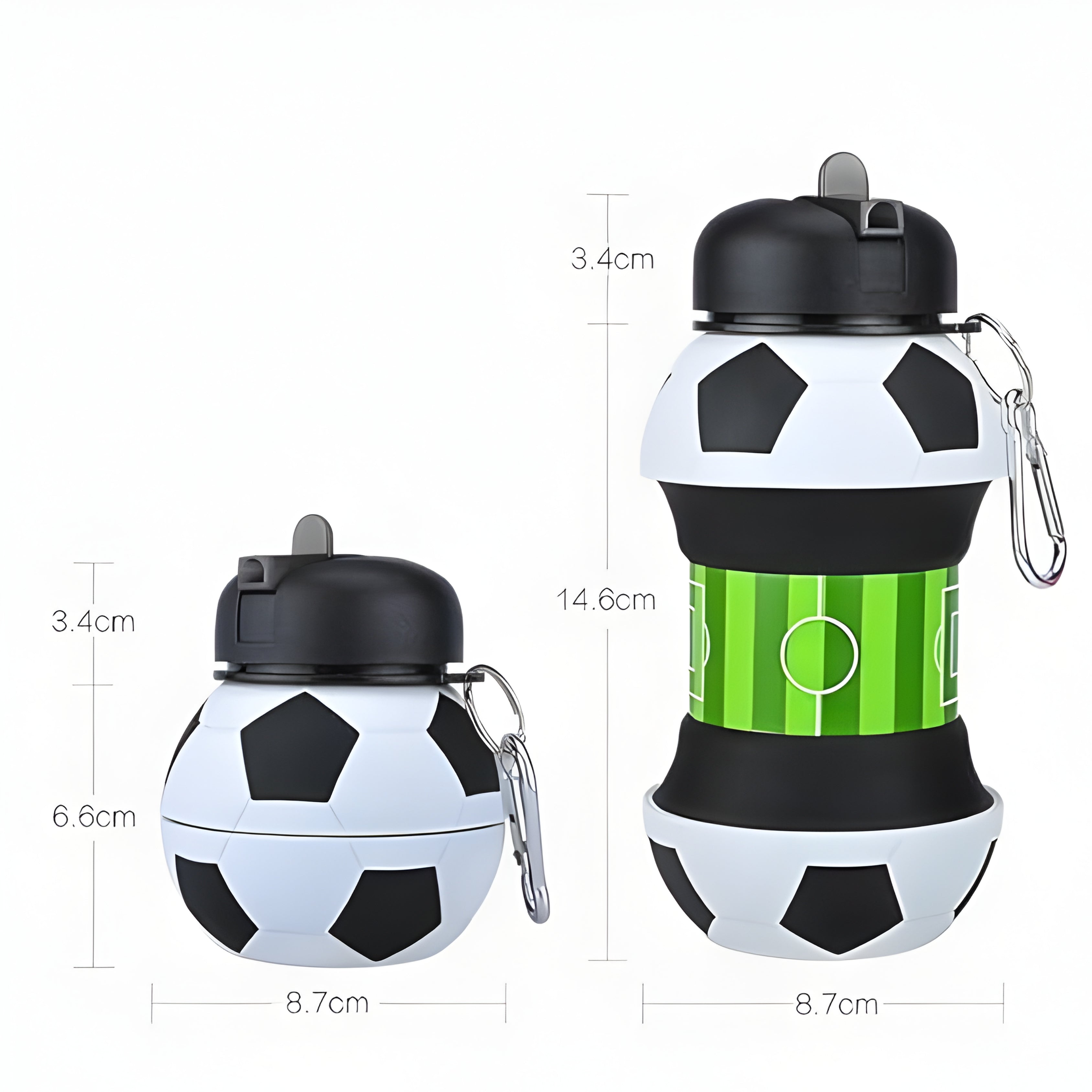 Football Folding Water Bottle
