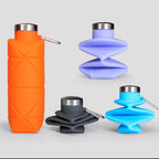 Foldable BPA-Free Silicone Water Bottle (600ml)