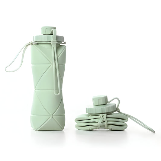 Foldable BPA-Free Silicone Water Bottle (600ml)
