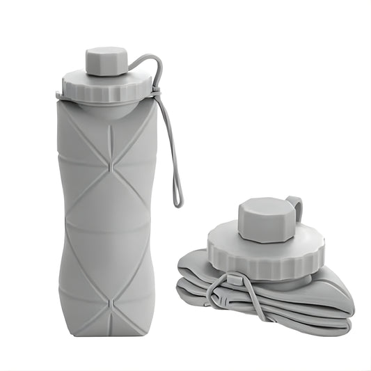 Foldable BPA-Free Silicone Water Bottle (600ml)