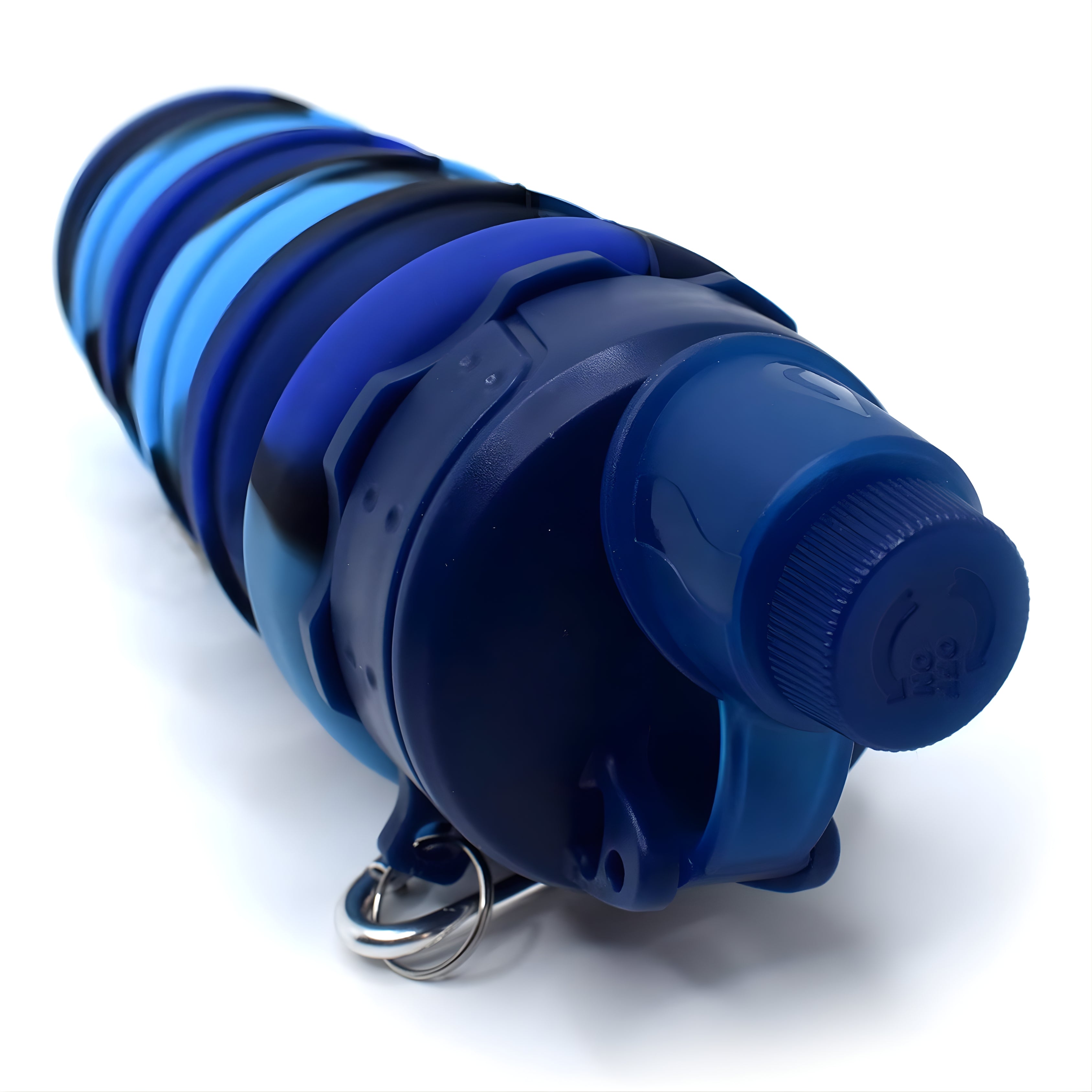 Compact Collapsible Silicone Bottle army blue (500ml)