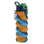 Compact Collapsible Silicone Bottle army orange (500ml)