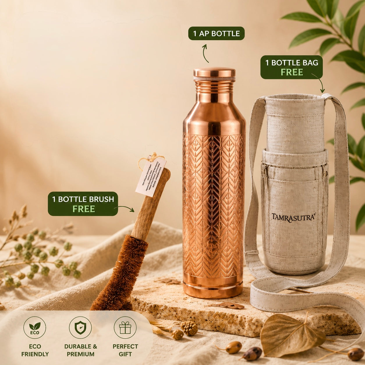 ✨ Premium Copper Water Bottle ✨