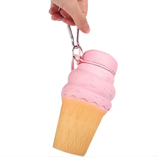 Ice cream shape folding water bottle (600ml)