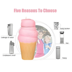 Ice cream shape folding water bottle (600ml)