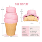 Ice cream shape folding water bottle (600ml)