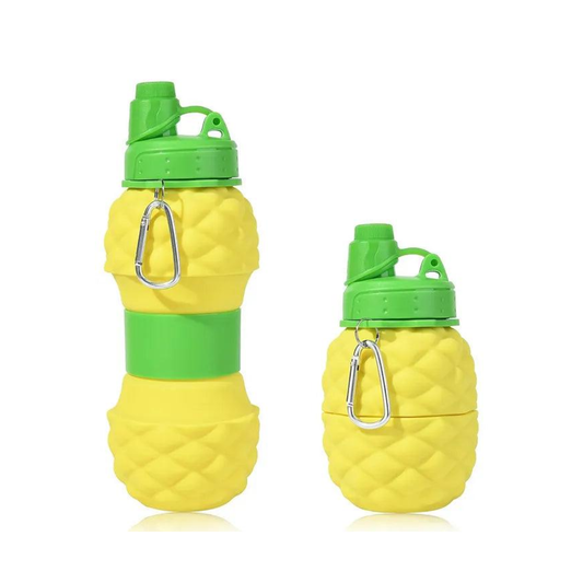 Pineapple Dotted Water Bottle yellow (600ml)