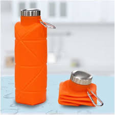 Foldable BPA-Free Silicone Water Bottle (600ml)