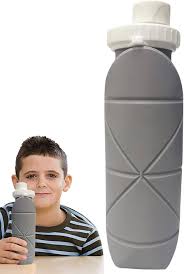 Foldable BPA-Free Silicone Water Bottle (600ml)